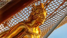 Detalle del buque Sebastián de Elcano