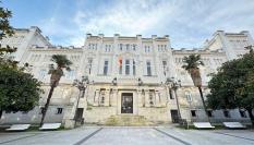 Fachada del palacio de justicia del Tribunal Superior de Xustiza de Galicia