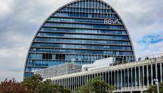 Imagen de archivo de los cuarteles generales del BBVA en Madrid.