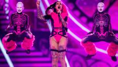 Megara en su actuación durante la segunda semifinal de Eurovisión 2024