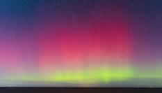 Foto de archivo de una aurora boreal.