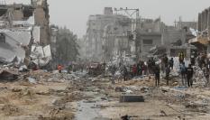 Campamento de refugiados de Nuseirat, en la Franja de Gaza