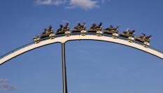 Imagen de archivo de una montaña rusa.