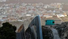 Imagen de archivo de un punto de la valla fronteriza entre España y Marruecos en Melilla