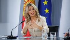 La vicepresidenta segunda y líder de Sumar, Yolanda Díaz, en una imagen de archivo.