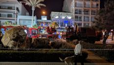 Vista del fachada del edificio en el que se encontraba el Medusa Beach Club Mallorca.