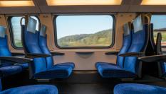 Imagen de archivo del interior de un vagón de tren.