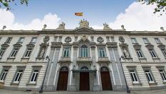 Vista exterior de la fachada del Tribunal Supremo, en Madrid.