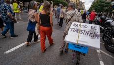 Foto de archivo de protestas en Barcelona contra la 'turistificación'.