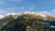 Imagen de archivo de la vista del sur de los Pirineos (desde España).