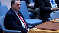 Israel Katz, ministro de Exteriores israelí, durante una reunión del Consejo de Seguridad de Naciones Unidas, en una imagen de archivo.