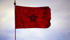 Imagen de archivo de una bandera de Marruecos.