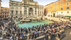 Imagen de archivo de la Fontana di Trevi.
