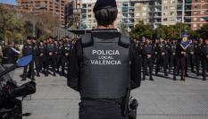 Imagen de archjivo de un agente de la Policía Municipal de València.