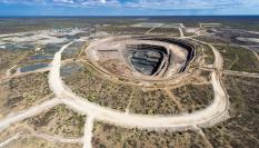 Panorámica de la mina Karowe, en Botsuana, que explota la canadiense Lucara Diamonds.