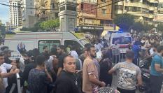 Exteriores del sur de Beirut tras el bombardeo de Israel este viernes