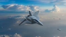 Recreación de los cazas modernizados que pretende crear el Future Combat Air System (FCAS)