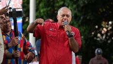 El ministro de Interior de Venezuela y pieza clave del chavismo, Diosdado Cabello, en una imagen de archivo en la 'Gran Marcha Mundial por la Paz', en agosto en Caracas.