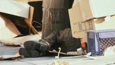 Un vagabundo, en una imagen de archivo