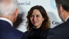 Isabel Díaz Ayuso en el acto donde ha asegurado que España es un estado policial.