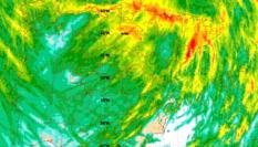 El mapa de precipitaciones de la AEMET para el fin de semana