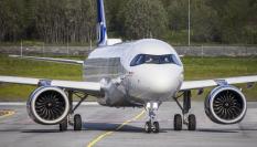 Imagen de archivo de un avión Airbus A320, de SAS Scandinavian Airlines.