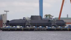 Imagen de archivo de un submarino alemán, en Kiel.