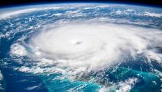 Huracán visto desde el espacio