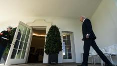 Joe Biden, tras terminar su discurso a la nación desde la Casa Blanca