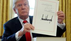 Donald Trump, en la Casa Blanca, en 2017.