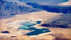 Imagen de archivo de una mina de litio en Silver Peak (Clatton Valley, Nevada, EEUU).