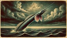 Representación dramática del pez remo