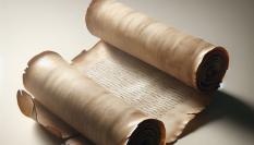 Recreación de un pergamino