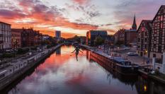 Vista de la ciudad de Bydgoszcz, en Polonia.