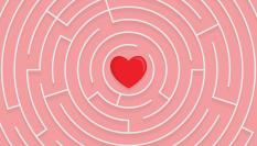 Ilustración sobre encontrar el amor.