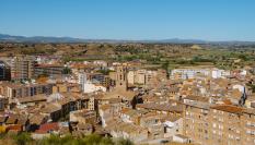 Vista panorámica de Monzón (Huesca).