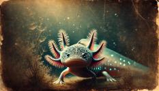 Ejemplar de ajolote creado con Inteligencia Artificial.