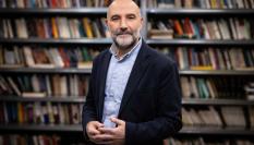 El diputado del BNG en el Congreso, Néstor Rego, en las instalaciones de Prisa.