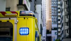 Imagen de archivo de un detalle de una ambulancia.