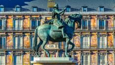 Estatua de Felipe III en la Plaza Mayor de Madrid, en una imagen de archivo.