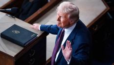 El presidente estadounidense, Donald Trump, en una imagen de archivo en la Cámara de Representantes del Congreso estadounidense.