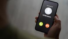 Llamada de un número desconocido.