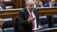 El ministro de Industria y Turismo, Jordi Hereu, durante su intervención en la sesión de control al Ejecutivo en el Congreso.