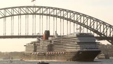 El crucero Queen Anne, de Cunard, en un momento de su viaje inaugural este marzo de 2025