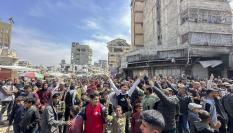 Protesta contra Hamás y por la paz en Gaza