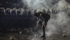 Imagen de archivo de una de las jornadas de protesta en Estambul contra la detención del mayor rival político de Erdogan, el regidor de esa ciudad, el socialdemócrata Ekrem Imamoglu (CHP).