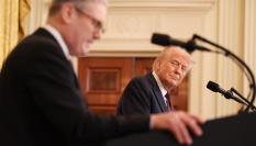 El primer ministro británico, Keir Starmer, y el presidente de Estados Unidos, Donald Trump.