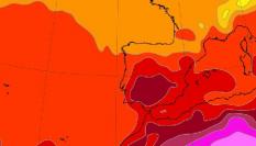 Mapa de previsión de la AEMET