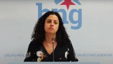 La diputada autonómica y responsable de Feminismo e Igualdad del Bloque Nacionalista Galego (BNG), Noa Presas.