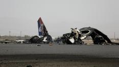 Imagen de archivo de un bombardeo israelí sobre la el aeropuerto de la capital yemení, Saná.